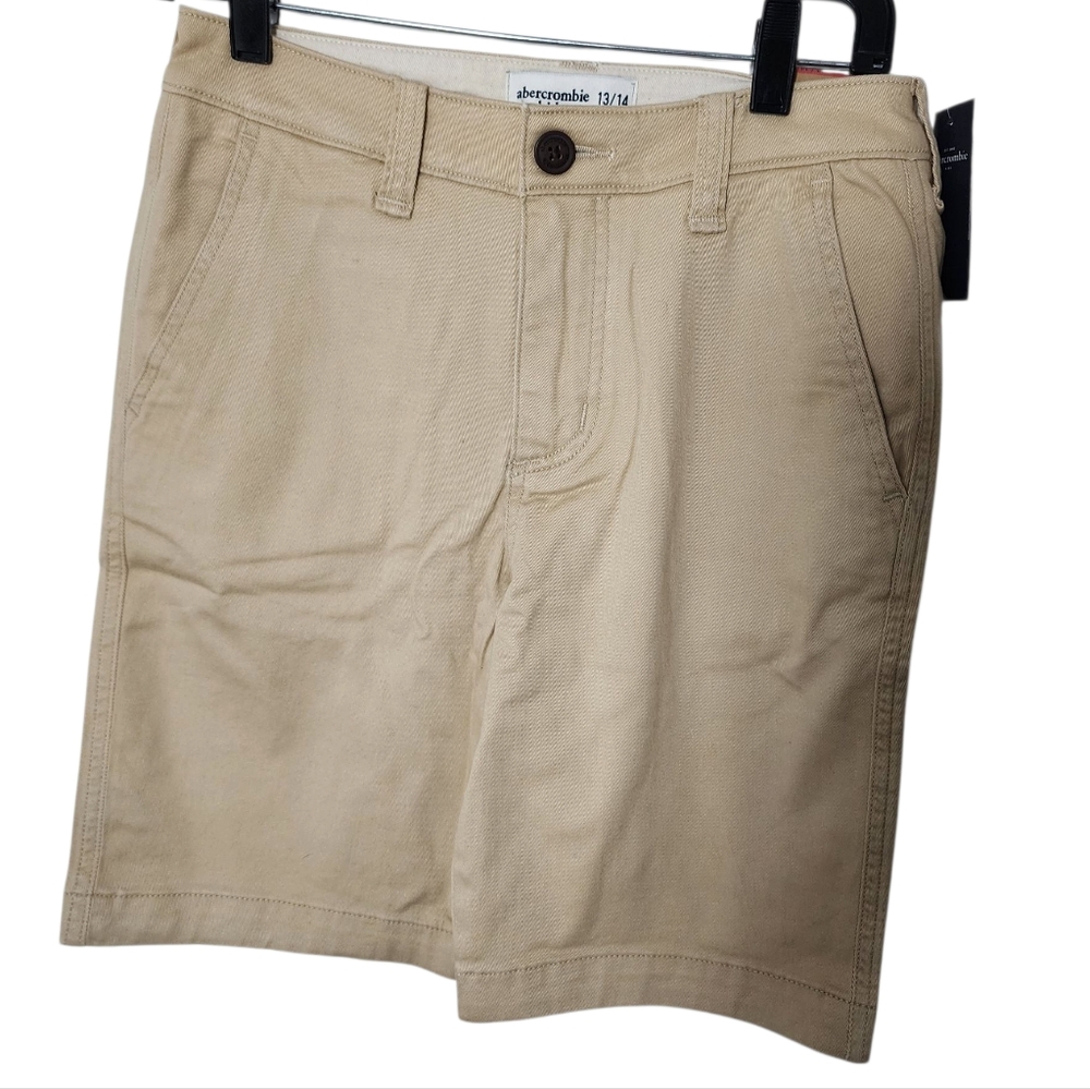 Abercrombie Kids Tan Classic Shorts Size 13/14 Nwt‎